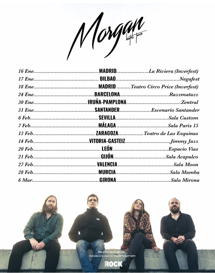 Morgan desvela su ruta musical para 2026 con una gira que recorrerá las principales salas del país