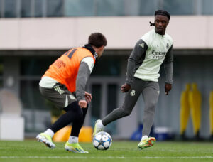 Entrenamiento clave en la Ciudad Real Madrid antes del choque contra el Olympiacos