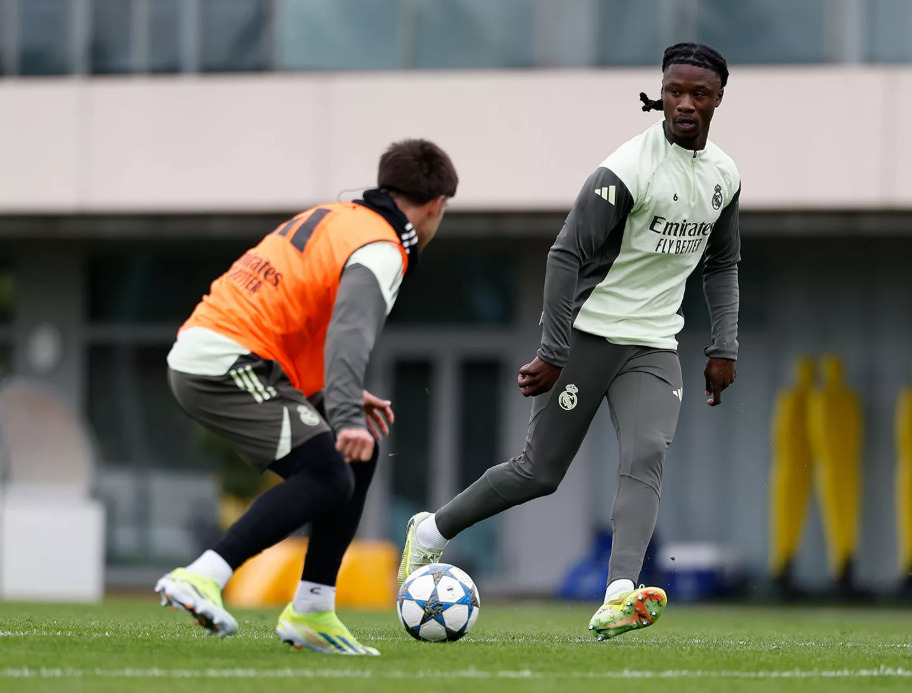 Entrenamiento clave en la Ciudad Real Madrid antes del choque contra el Olympiacos