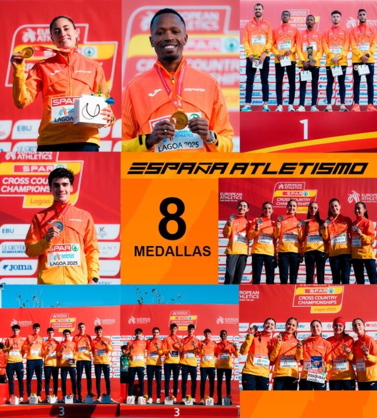 Ocho medallas y un dominio histórico: España reina en el Eurocross de Lagoa
