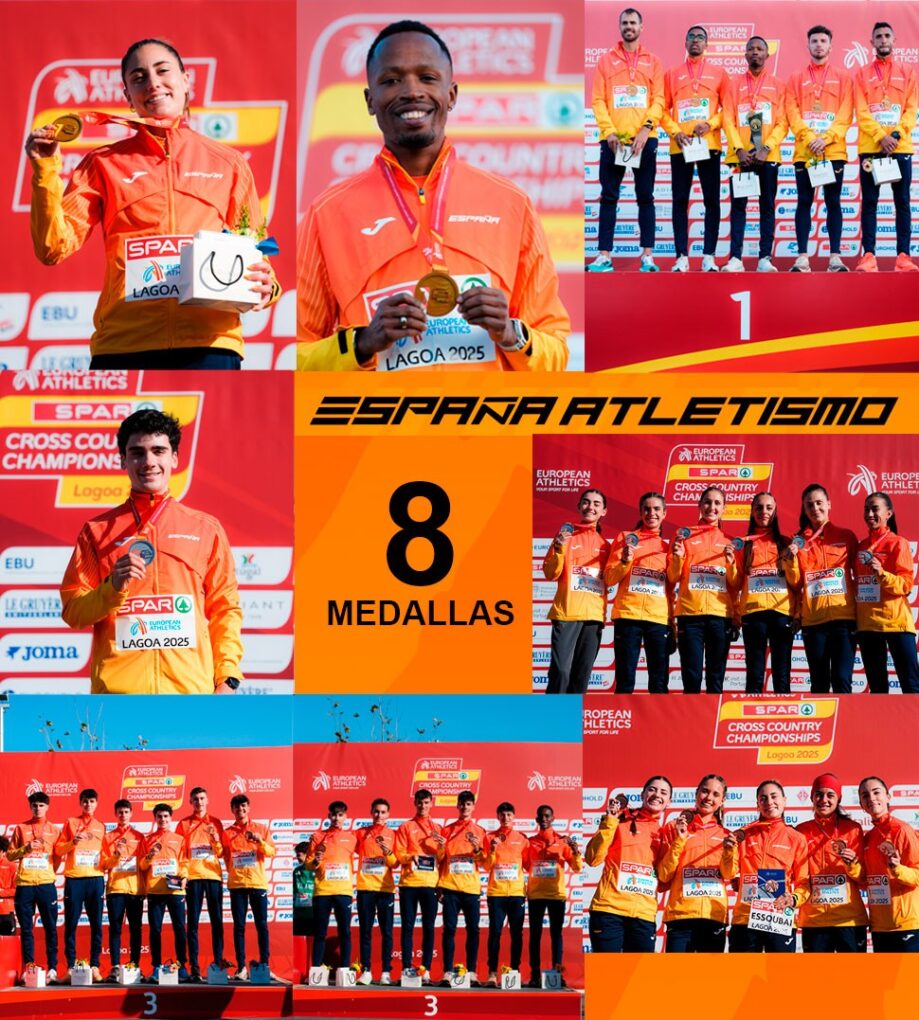 Ocho medallas y un dominio histórico: España reina en el Eurocross de Lagoa