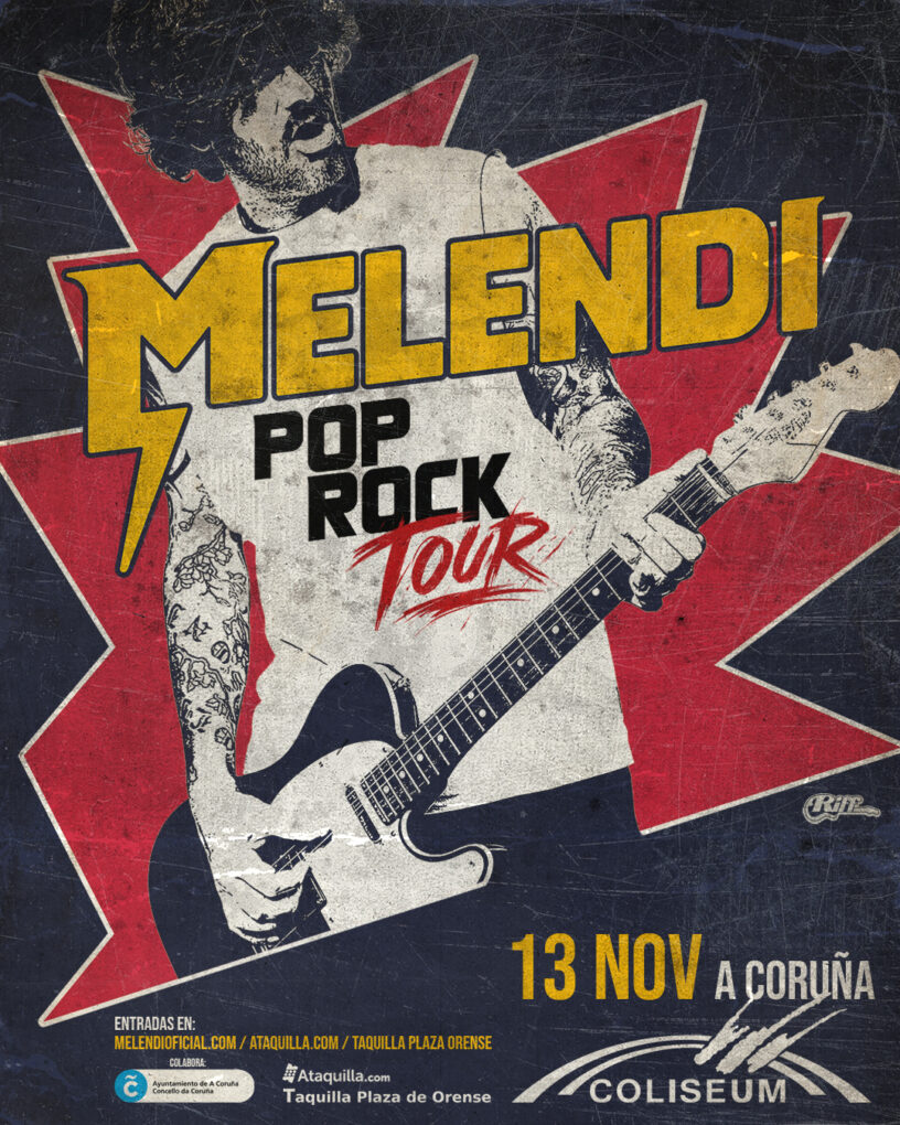 Melendi confirma una segunda fecha en A Coruña por la alta demanda de su Pop Rock Tour