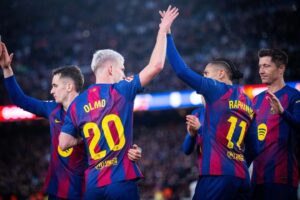 Tormenta azulgrana: FC Barcelona arrasa al Oviedo y recupera el liderato (3-0)