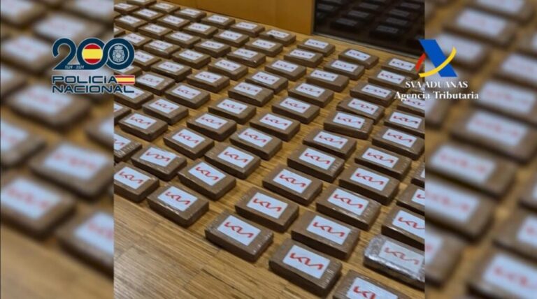 Ocho detenidos y 200 kilos de droga incautados en el puerto de Vigo