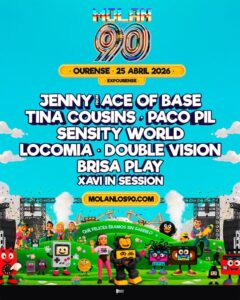 El festival Molan los 90 elige Ourense para inaugurar su gira nacional este 25 de abril
