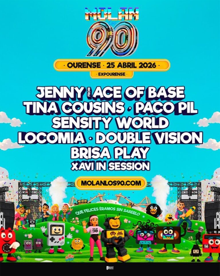El festival Molan los 90 elige Ourense para inaugurar su gira nacional este 25 de abril