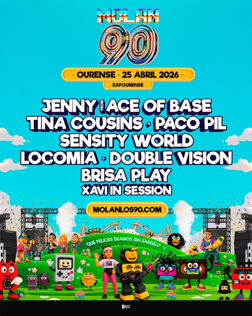 El festival Molan los 90 elige Ourense para inaugurar su gira nacional este 25 de abril