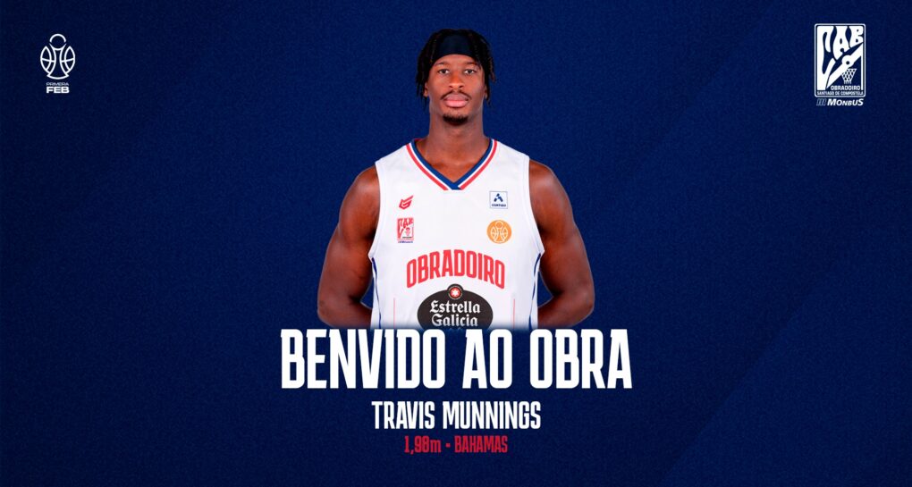 Monbus Obradoiro anuncia el fichaje de Travis Munnings para consolidar su plantilla