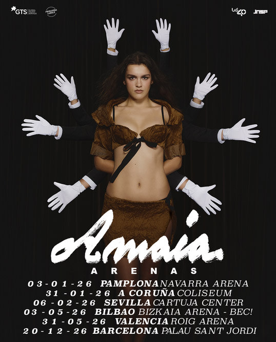 La gira de arenas de Amaia comenzará el 3 de enero en el Navarra Arena de Pamplona
