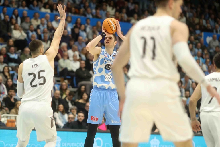 Río Breogán no puede frenar al Real Madrid y cae 85-103 en un partido marcado por el dominio blanco