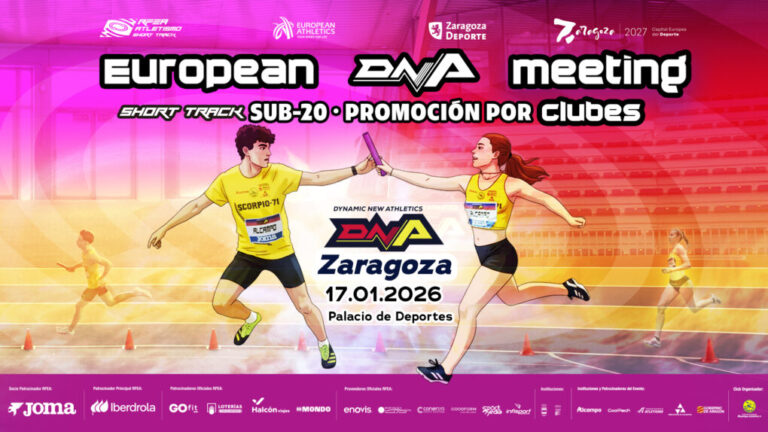 El European DNA de atletismo regresa a Zaragoza con formato mixto y protagonismo por equipos