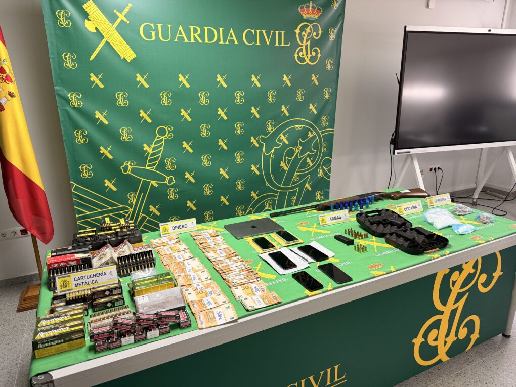 Cae una organización criminal en Madrid por tráfico de armas, munición y drogas