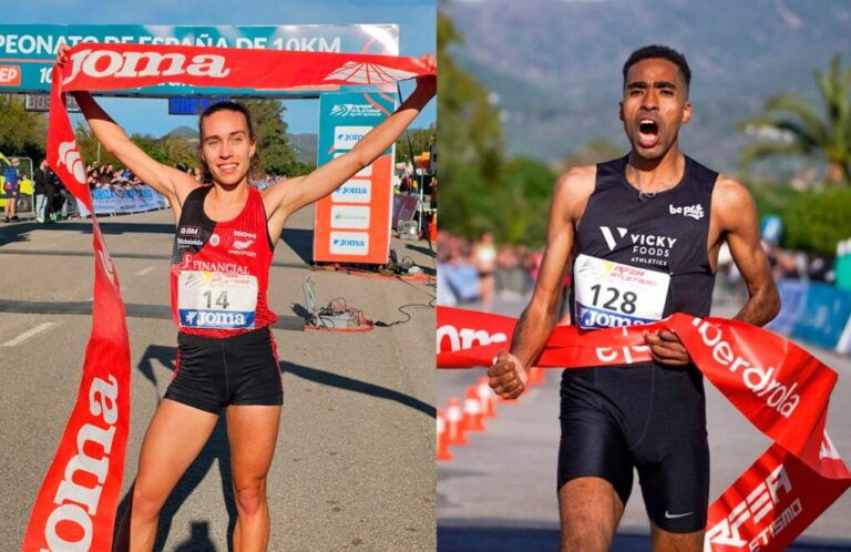 Golpe de autoridad en Ibiza: Idaira Prieto y Oukhelfen se estrenan como campeones nacionales de 10 km
