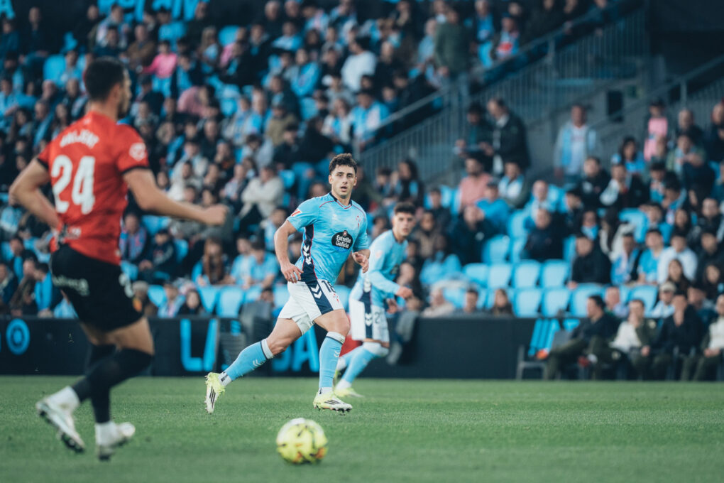 Golpe para el Celta: Pablo Durán, lesionado tras el partido frente al RCD Mallorca