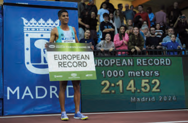 Récord de Europa y récord de España en el Tour Indoor de Madrid que paraliza al atletismo nacional