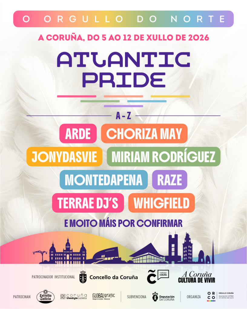 A Coruña se prepara para un Atlantic Pride histórico con más talento gallego en el escenario