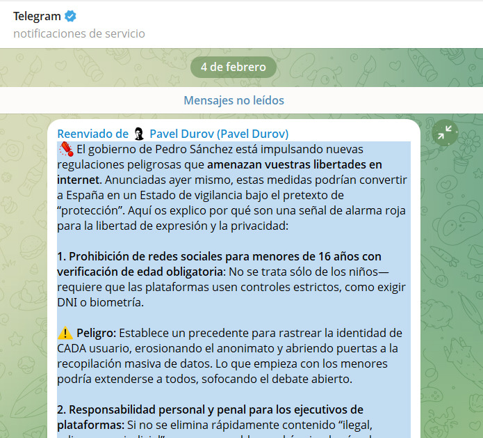 España avanza hacia una regulación estricta de las redes sociales tras el choque con Telegram