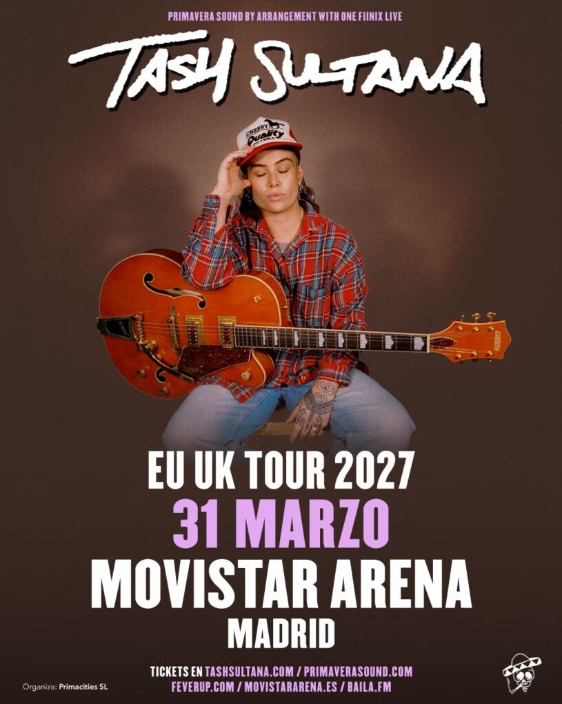 Tash Sultana retrasa su actuación en el Movistar Arena y confirma cuándo volverá a Madrid
