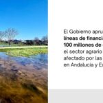 Financiación de emergencia para el campo y la pesca tras el tren de borrascas