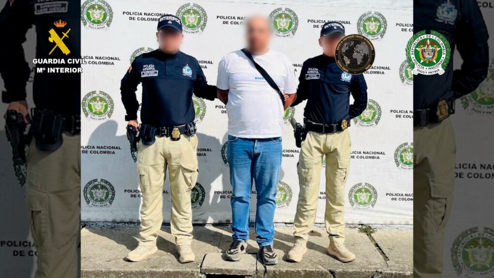 La cooperación policial internacional permite detener en Colombia a un prófugo buscado en España