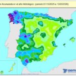 Las precipitaciones en España superan ampliamente los valores habituales este año hidrológico