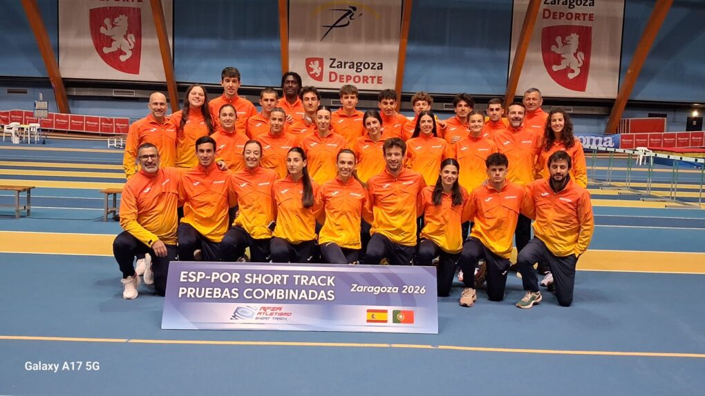 Victoria de España ante Portugal en el encuentro internacional de atletismo en pista cubierta