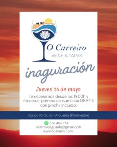 O Carreiro – Wine & Tapas inaugura en A Guarda un espacio para disfrutar del vino y la gastronomía gallega