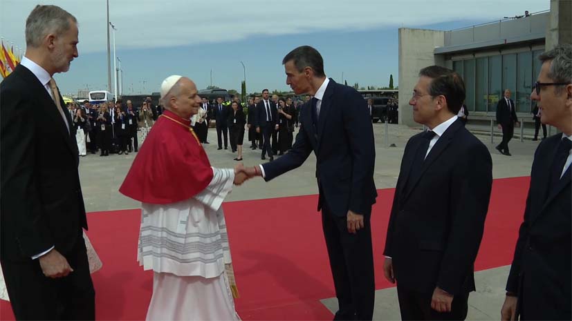Madrid recibe al papa León XIV en su primera visita a España como Pontífice