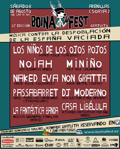 Boina Fest 2026 completa su cartel con Los Niños de los Ojos Rojos y reivindica la lucha contra la despoblación