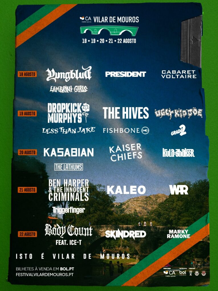 CA Vilar de Mouros 2026 suma a Kaiser Chiefs, Kaleo, Skindred y Marky Ramone a un cartel histórico