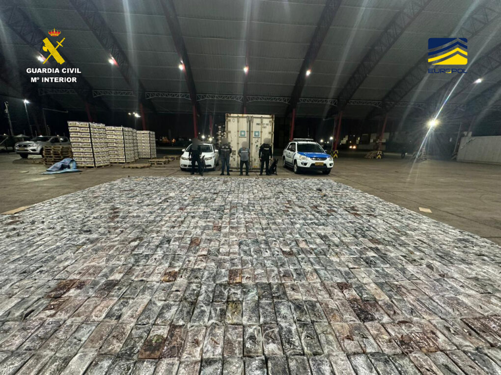Golpe al narcotráfico: intervenidas 21 toneladas de cocaína y 43 detenidos en España y Ecuador