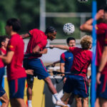El Barcelona sigue preparando la temporada con doble entrenamiento en St. George's Park