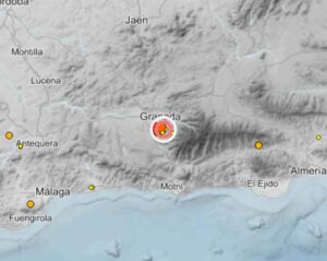 Un terremoto de magnitud 5 sacude Granada y deja más de 200 avisos al 112