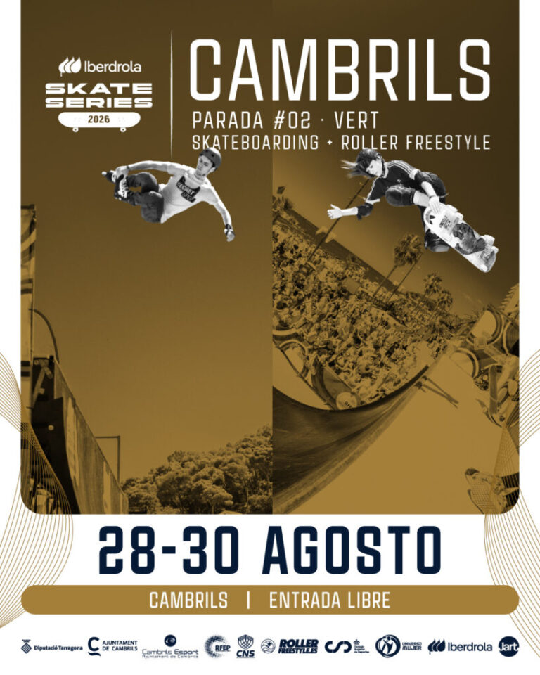 Cambrils reunirá a los mejores riders en las Iberdrola Skate Series 2026