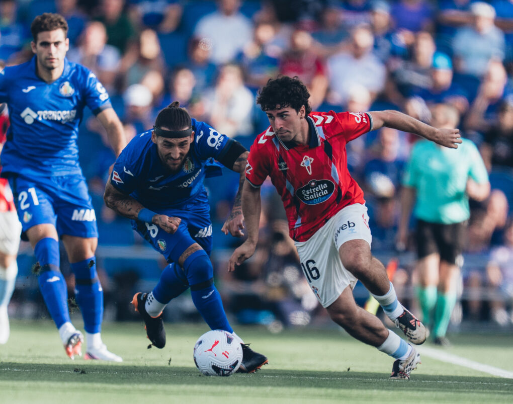 Getafe y Celta firman tablas en el Coliseum con goles de Satriano y Starfelt