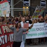 Vigo sale a la calle por el derecho a la vivienda tras el desahucio de Maricarmen en Madrid