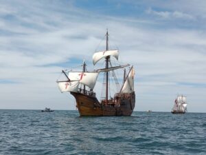 Vigo recibe por primera vez a la Nao Santa María tras una gira por más de 30 ciudades europeas