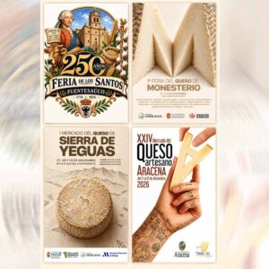 Cuatro ferias del queso cerrarán 2026 con citas en Zamora, Badajoz, Málaga y Huelva