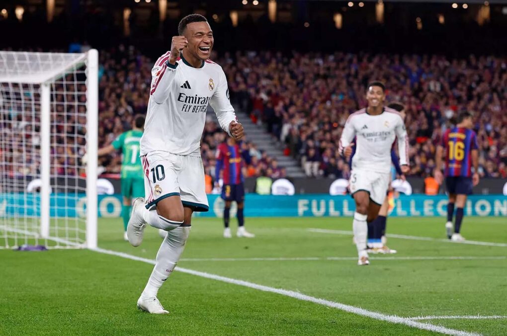 El Real Madrid golpea en el Camp Nou: doblete de Mbappé para llevarse el primer Clásico de la temporada